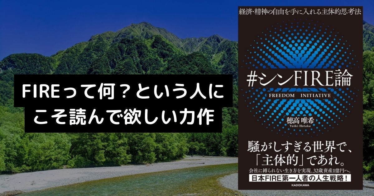 FIREって何？という人にこそ読んで欲しい力作 – #シンFIRE論 書評